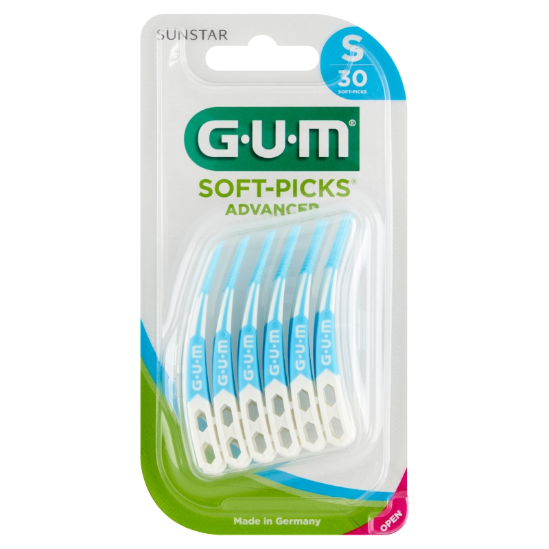 SUNSTAR GUM SOFT-PICKS Advanced, szczoteczka międzyzębowa mała, 30 szt.