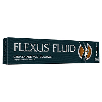 Flexus Fluid , roztwór do wstrzyknięcia uzupełniający maź stawową, 1 szt.