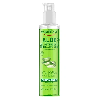 EQUILIBRA ALOE 3+, aloesowy oczyszczający żel micelarny, 200 ml