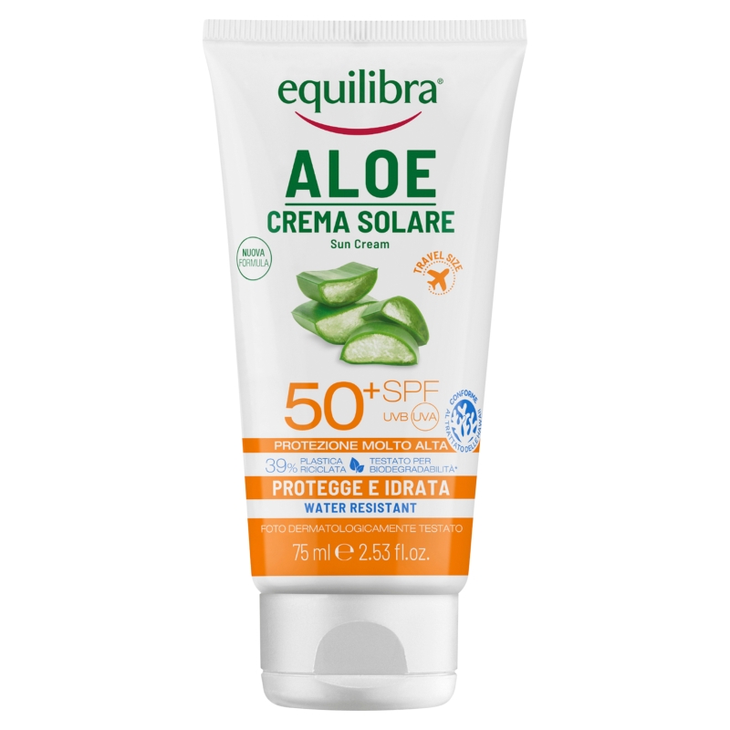 EQUILIBRA Equilibra, krem aloesowy przeciwsłoneczny, SPF 50+, 75 ml