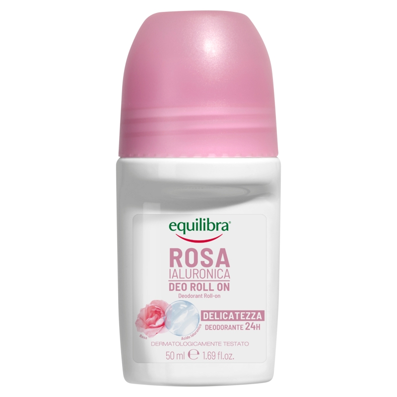 Equilibra, dezodorant różany w kulce, 50 ml