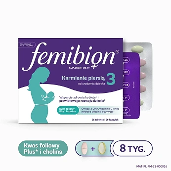 Femibion 3 Karmienie Piersią,  56 tabletek + 56 kapsułek