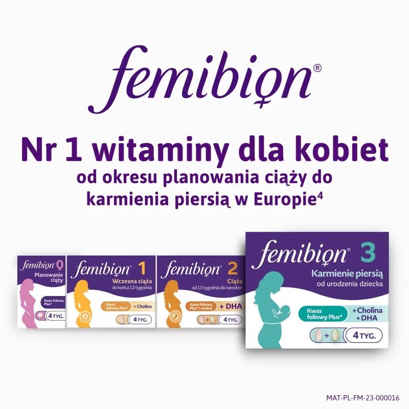 Femibion 3 Karmienie Piersią,  56 tabletek + 56 kapsułek