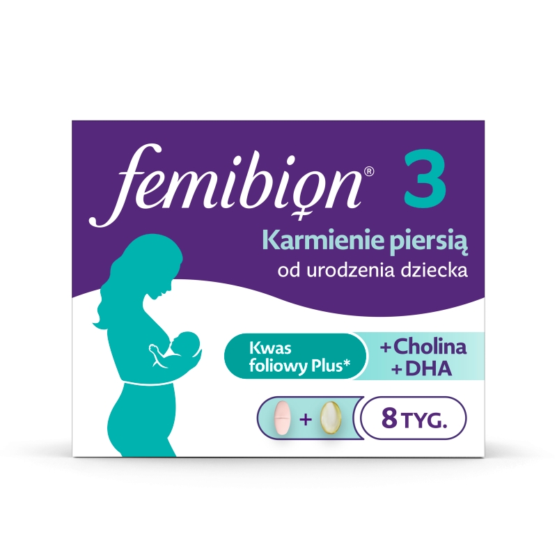 Femibion 3 Karmienie Piersią,  56 tabletek + 56 kapsułek