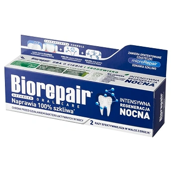 Biorepair Night, pasta do zębów odbudowująca zęby w nocy, 75 ml