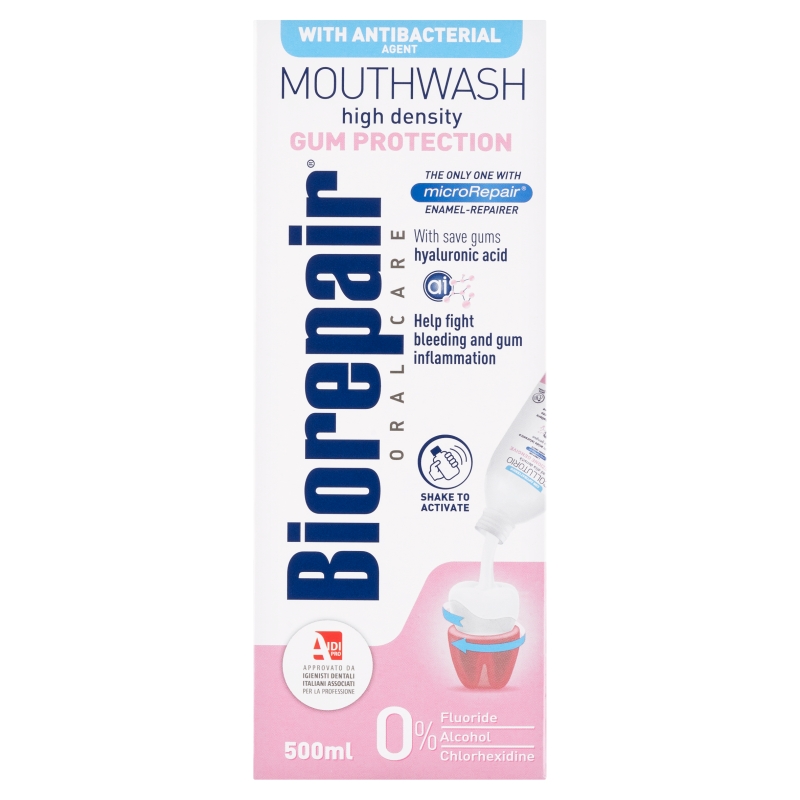 Biorepair Ochrona Dziąseł płyn do płukania jamy ustnej, 500 ml