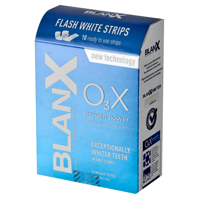 BLANX O3X, paski wybielające z aktywnym tlenem, 10 szt.