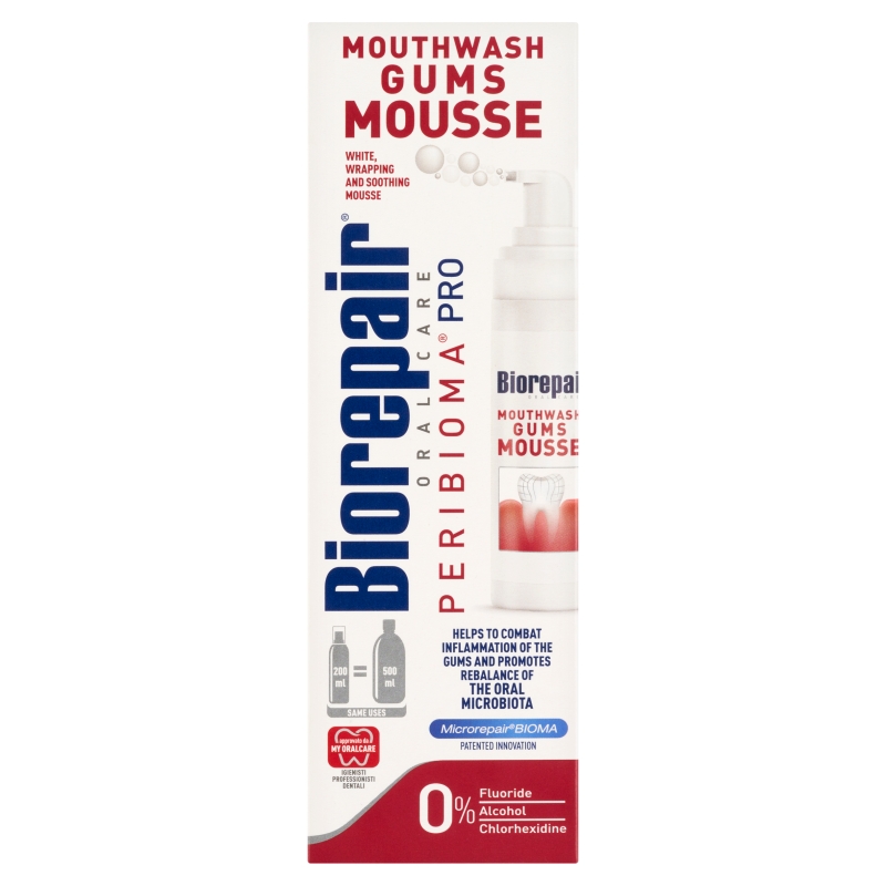 Biorepair Peribiom  pianka do higieny jamy ustnej, 200 ml