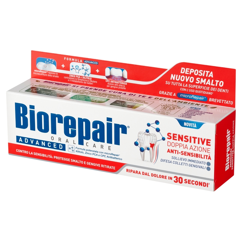 Biorepair Advanced Sensitive, pasta do zębów wrażliwych, 75 ml