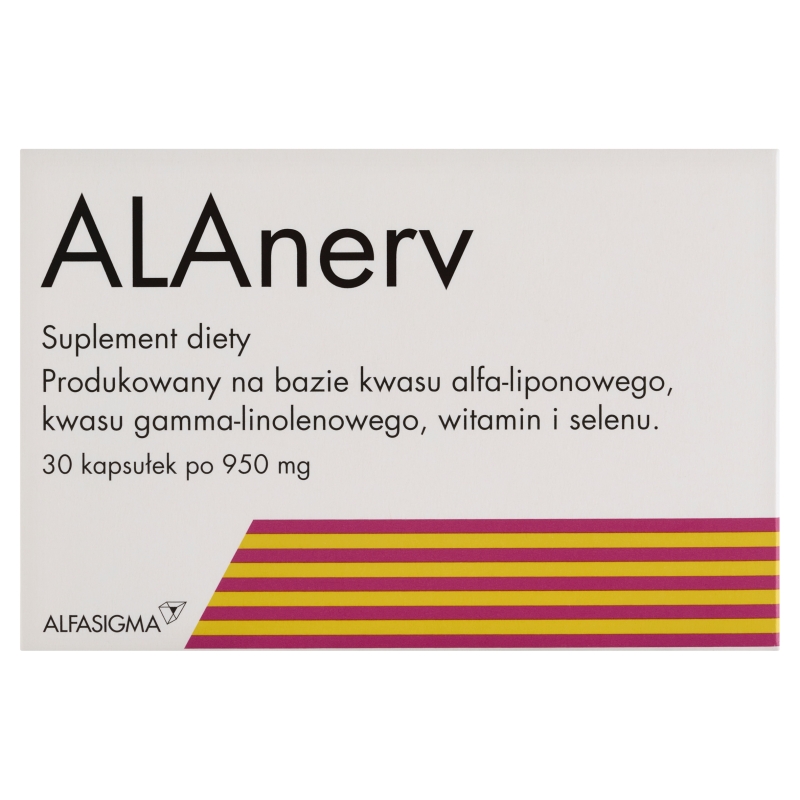 ALAnerv, kapsułki ze składnikami wspierającymi układ nerwowy, 30 szt.