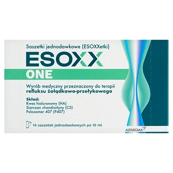 ESOXX ONE, syrop na objawy refluksu żołądkowego, 14 sasz. x 10 ml