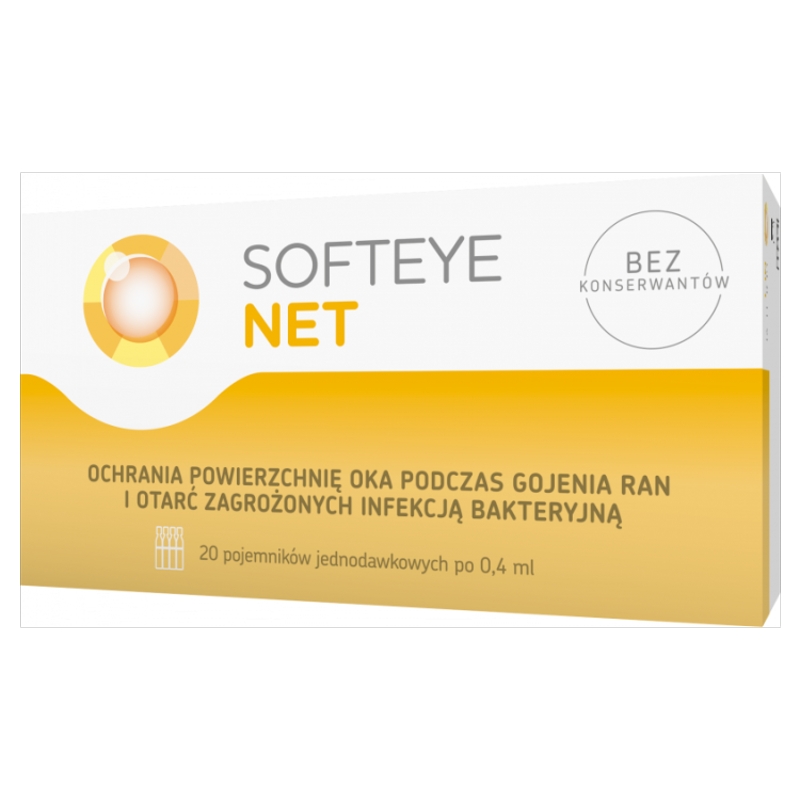 Softeye Net, żel do oczu, 20 pojemników po 0,4 ml
