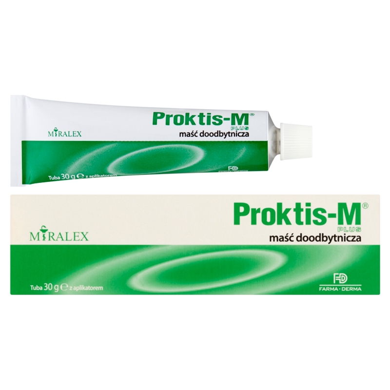 Proktis-M plus, maść na regenerację błony śluzowej kanału odbytu i odbytnicy, tuba 30 g