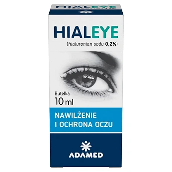 Hialeye 0,2%, krople nawilżające i ochronne do oczu, butelka 10 ml
