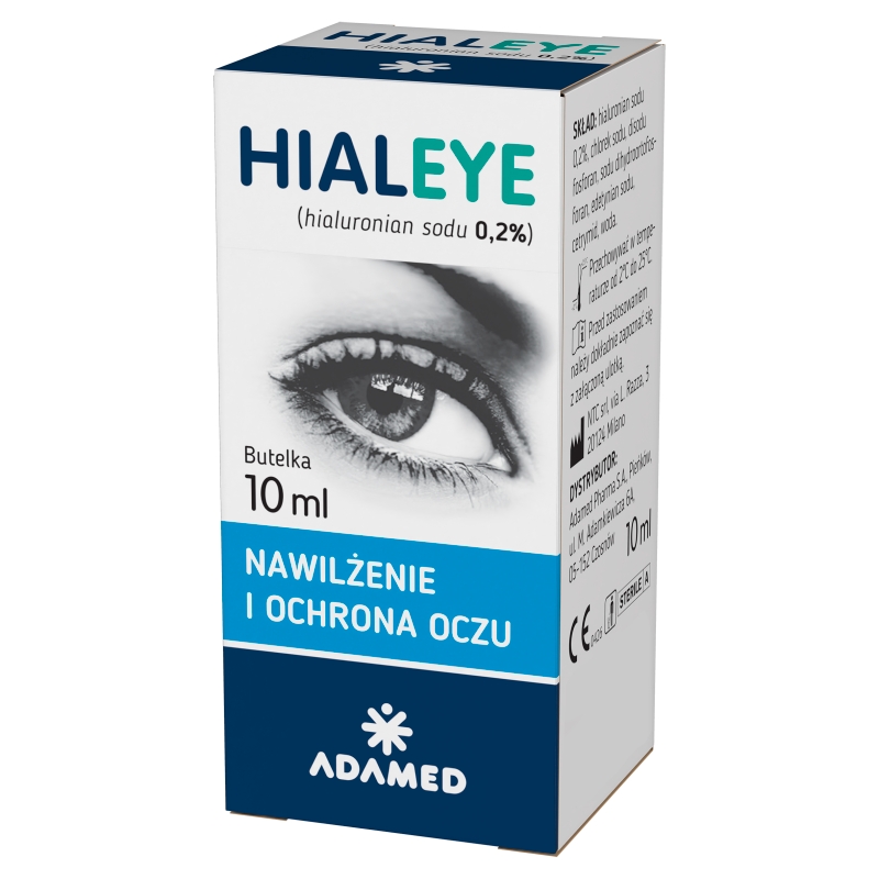 Hialeye 0,2%, krople nawilżające i ochronne do oczu, butelka 10 ml