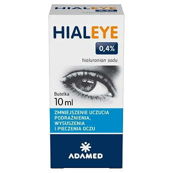Hialeye 0,4%, krople na uczucie podrażnienia, wysuszenia i pieczenia oczu, butelka 10 ml