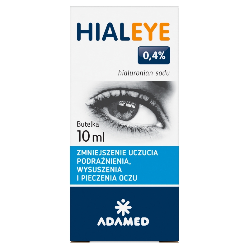 Hialeye 0,4%, krople na uczucie podrażnienia, wysuszenia i pieczenia oczu, butelka 10 ml