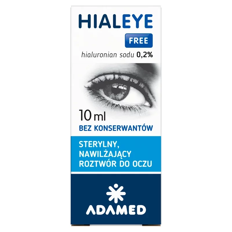 Hialeye Free 0,2%  roztwór, krople sterylne nawilżające do oczu, 10 ml