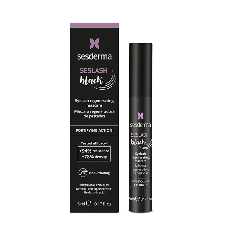 SESDERMA Seslash Black, tusz regenerujący do rzęs, 5 ml