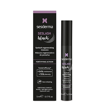 SESDERMA Seslash Black, tusz regenerujący do rzęs, 5 ml