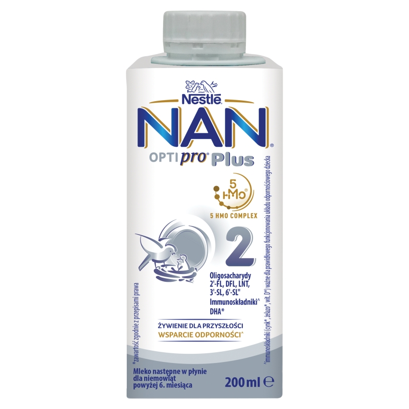 NAN OPTIPRO PLUS 2 HMO płyn, 200 ml