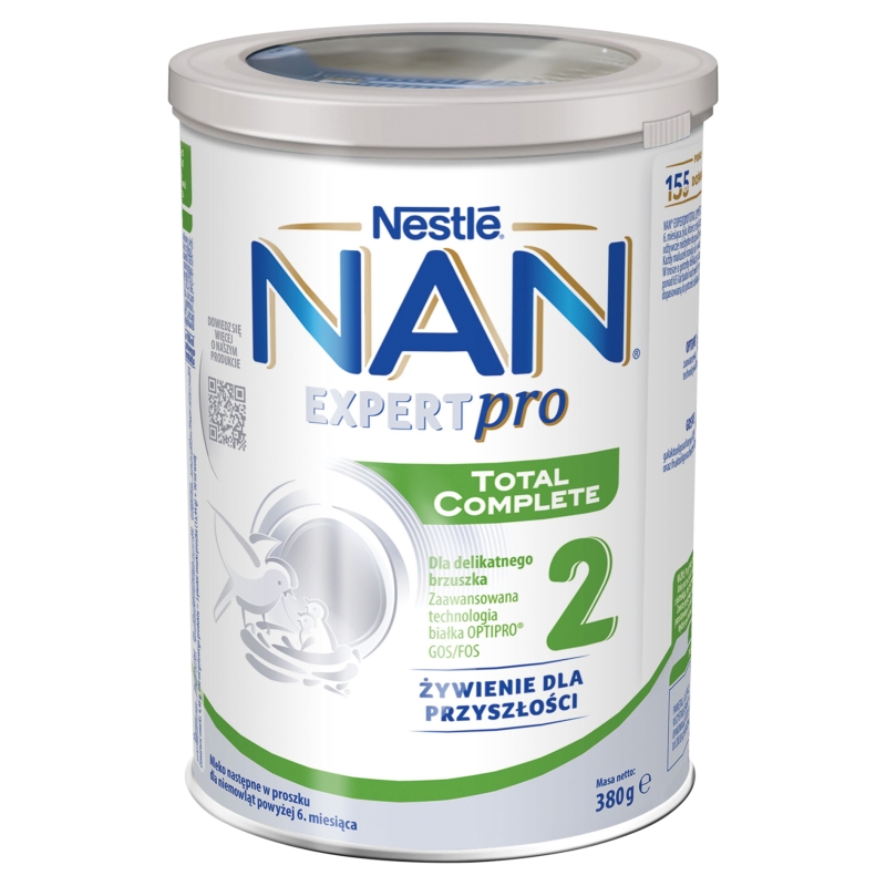 NAN Expert Pro Total Complete 2, mleko modyfikowane w proszku dla niemowląt powyżej 6 miesiąca życia, 380 g