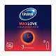 Unimil MaxLove, prezerwatywy z żelem opóźniającym, 3 szt. prezerwatywy z żelem opóźniającym, 3 szt.