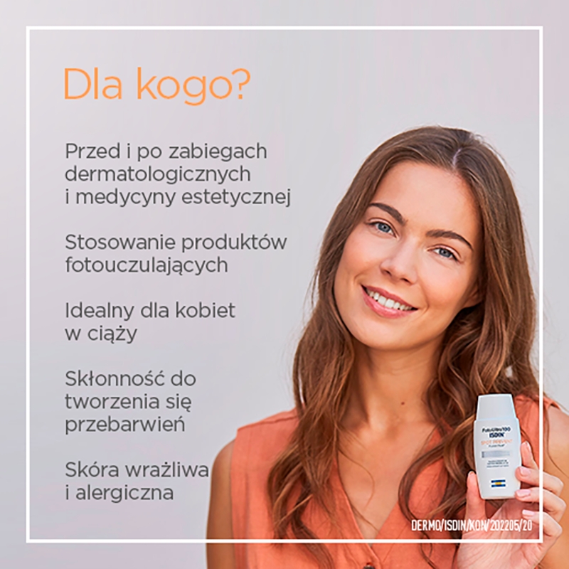 ISDIN Spot Prevent Fluid SPF 50+, przeciwsłoneczny do twarzy, 50 ml