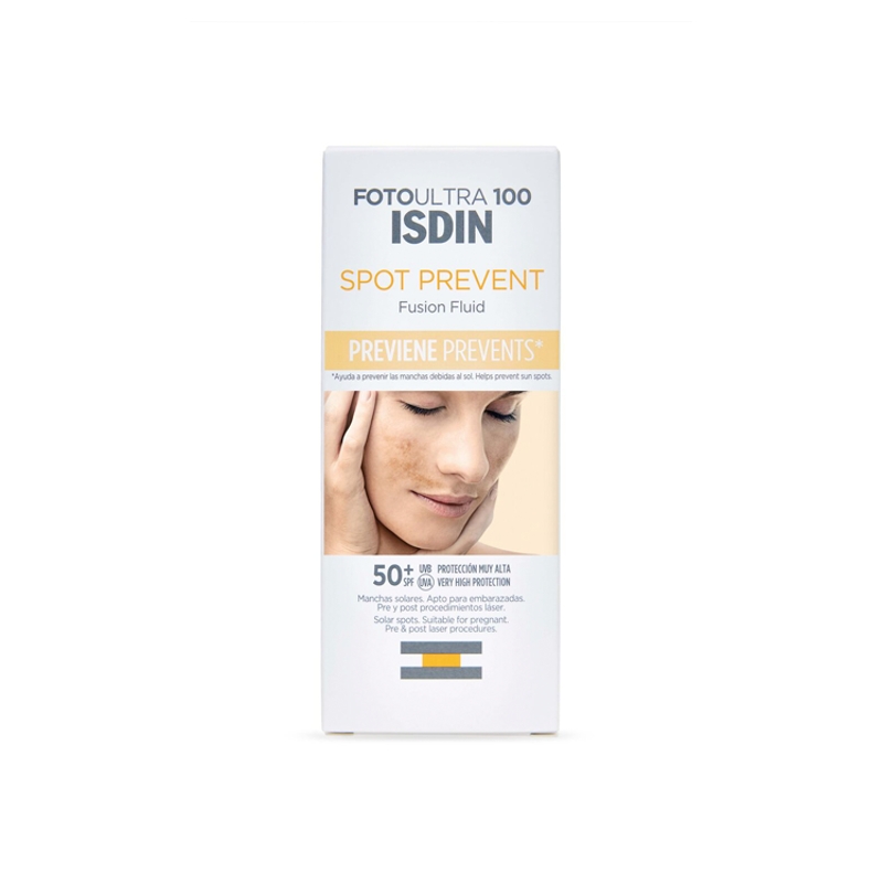 ISDIN Spot Prevent Fluid SPF 50+, przeciwsłoneczny do twarzy, 50 ml