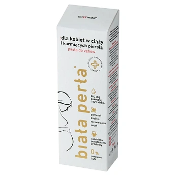 Biała Perła, pasta do zębów dla kobiet w ciąży i karmiących piersią, 75 ml