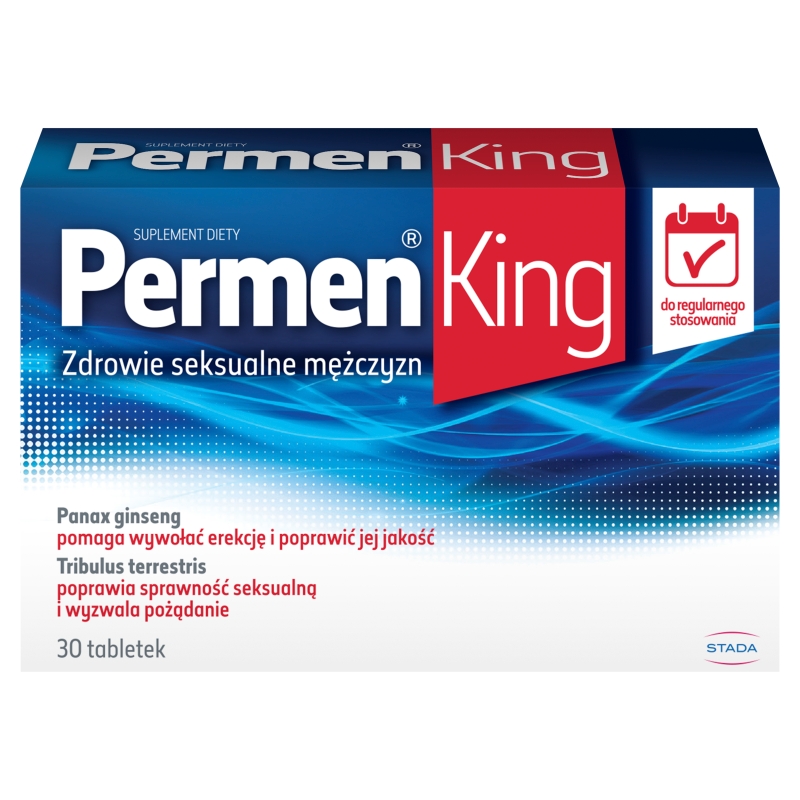 Permen King  tabletki ze składnikami wspierającymi zdrowie seksualne mężczyzn, 30 szt.