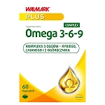 Omega 3-6-9 kapsułki z kompleksem 3 olejów rybiego, lnianego i ogórecznika, 60 szt.