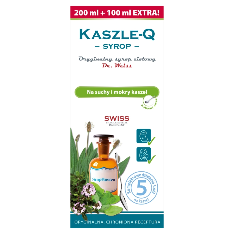 Kaszle-Q syrop, 300 ml KRÓTKA DATA 17.07.2026