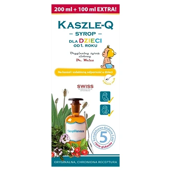 Kaszle-q, syrop dla dzieci, 300 ml