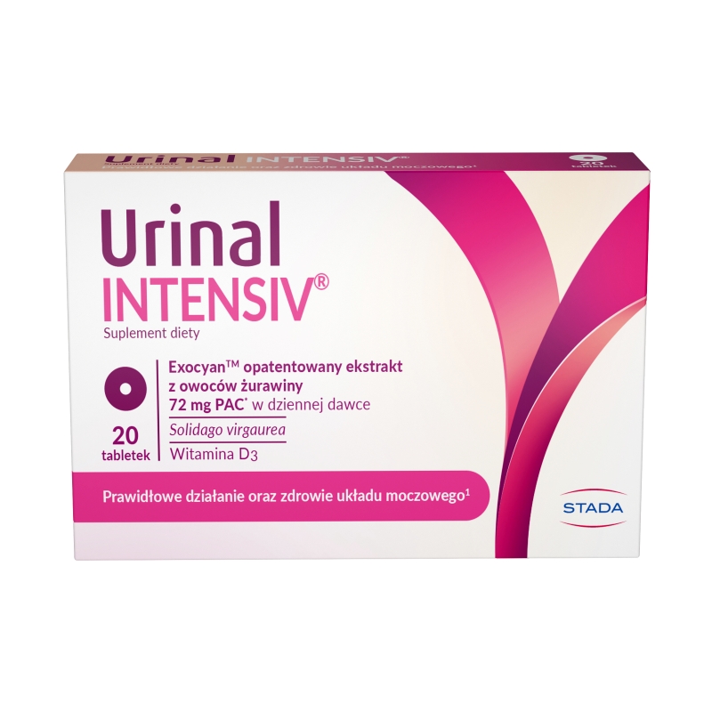 Urinal Intensiv tabletki ze składnikami wspierającymi drogi moczowe, 20 szt.