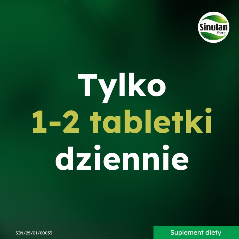 Sinulan Duo Forte, tabletki ze składnikami wspierającymi odporność i drogi oddechowe, 30 szt.