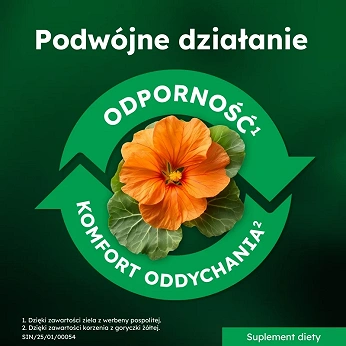 Sinulan Duo Forte, tabletki powlekane ze składnikami wspierającymi drogi oddechowe i odporność, 60 szt.