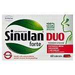 Sinulan Duo Forte tabletki powlekane ze składnikami wspierającymi drogi oddechowe i odporność, 60 szt.