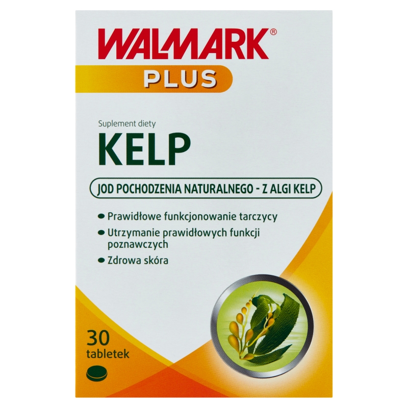 Kelp tabletki z naturalnym jodem wspomagającym funkcjonowanie tarczycy, 30 szt. 