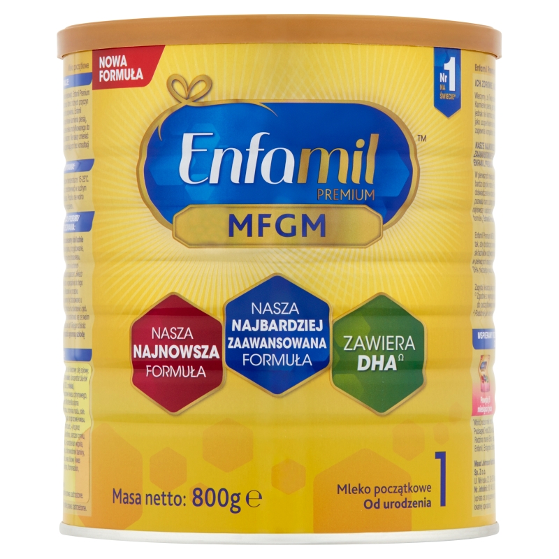 Enfamil 1 Premium, mleko modyfikowane początkowe od urodzenia, 800 g