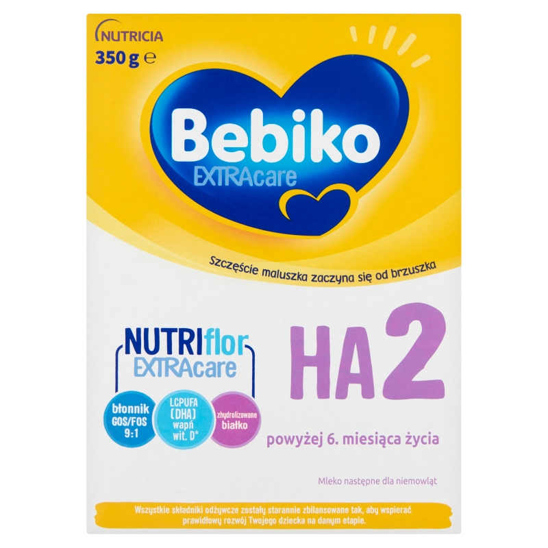 Bebiko Extracare HA 2, mleko następne dla niemowląt powyżej 6. miesiąca życia, 350 g