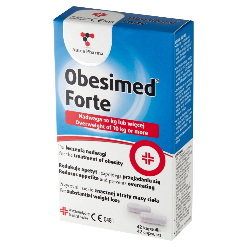 Obesimed Forte , ze składnikami przyspieszającymi utratę masy ciała, 42 szt.