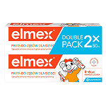 Elmex Pasta do zębów dla dzieci ochraniająca zęby mleczne przed próchnicą, 2 szt.