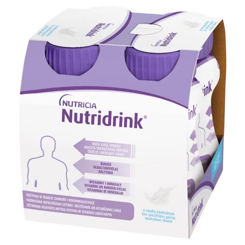 Nutridrink , o smaku neutralnym, 4 x 125 ml