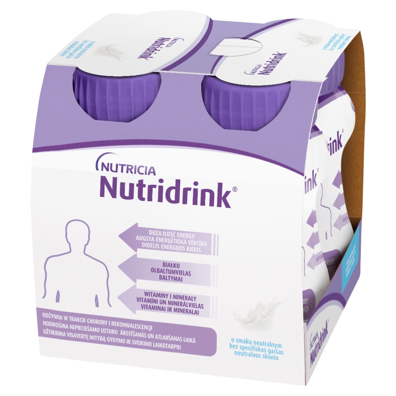 Nutridrink  o smaku neutralnym, 4 x 125 ml