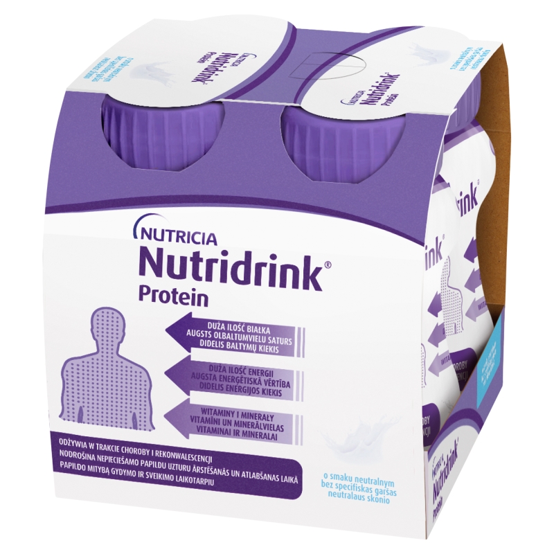 Nutridrink Protein, o smaku neutralnym, 4 x 125 ml