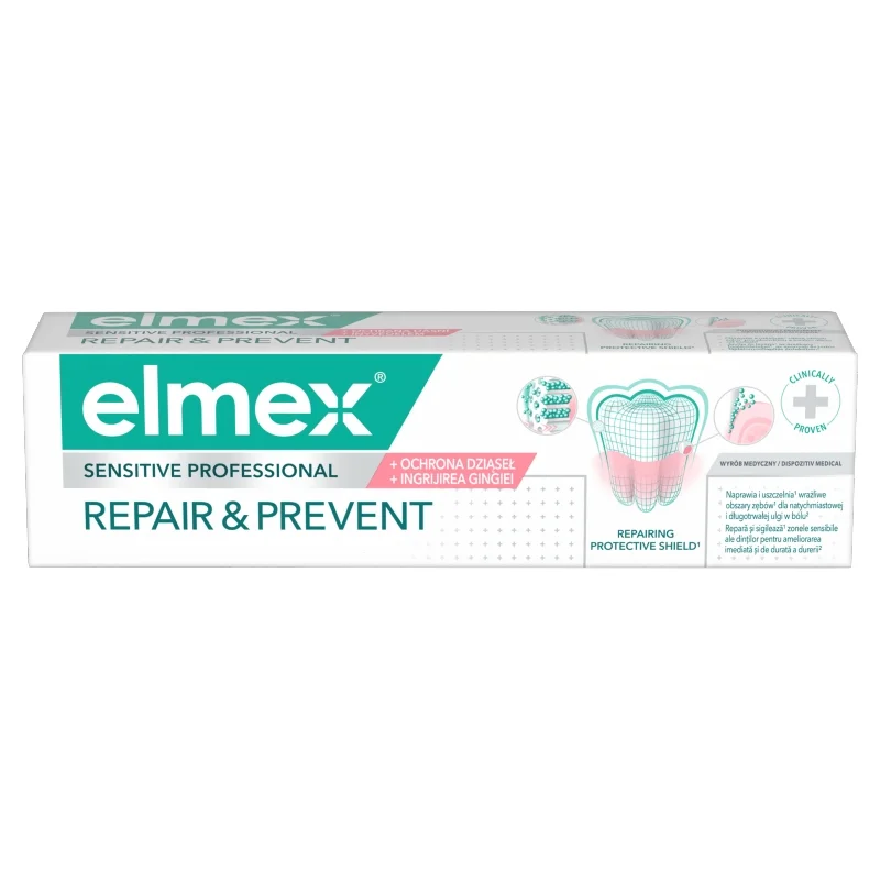 Elmex Sensitive Professional Repair & Prevent pasta do zębów dla osób z nadwrażliwością, 75 ml