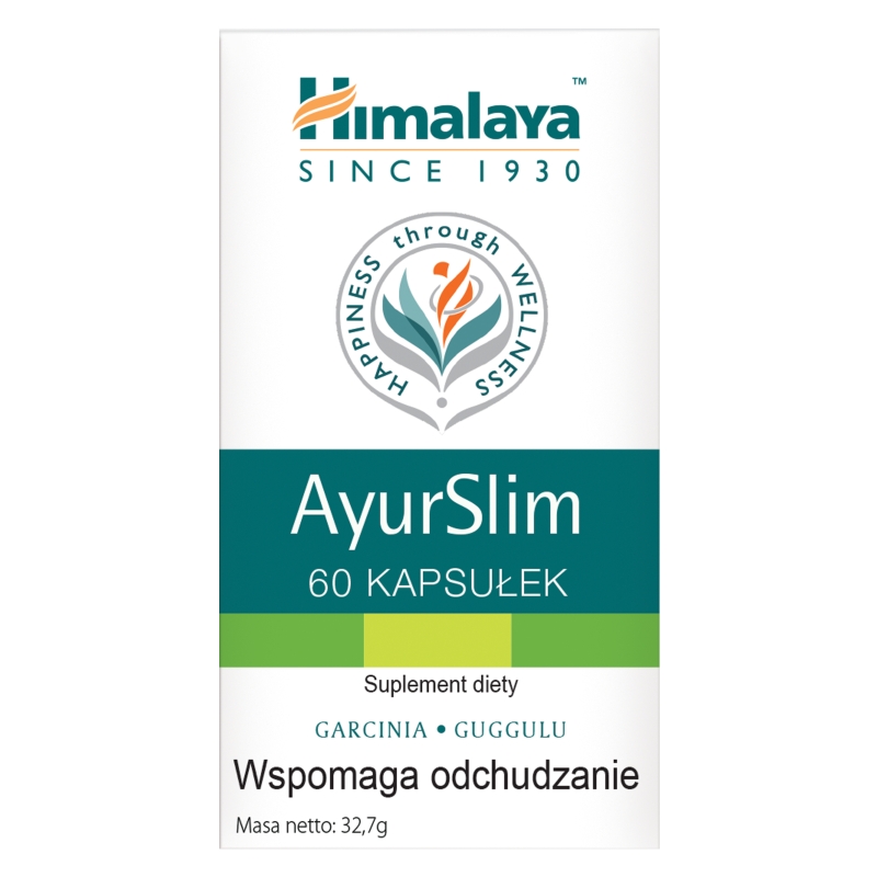 Himalaya AyurSlim kapsułki ze składnikami wspomagającymi odchudzanie, 60 szt.