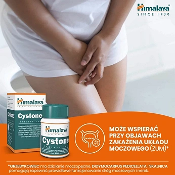 HIMALAYA Cystone , tabletki ze składnikami wspierającymi funkcjonowanie nerek i układu moczowo-płciowego, 100 szt.