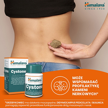 HIMALAYA Cystone , tabletki ze składnikami wspierającymi funkcjonowanie nerek i układu moczowo-płciowego, 100 szt.